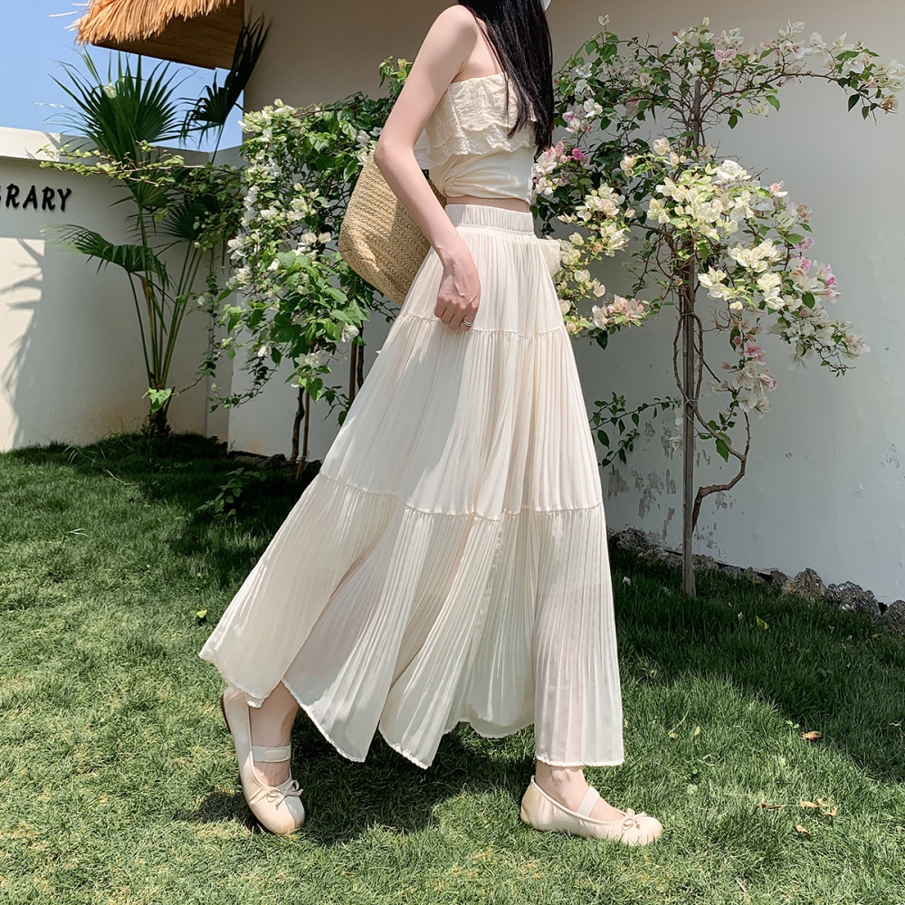 High waist long dress cake skirt for women