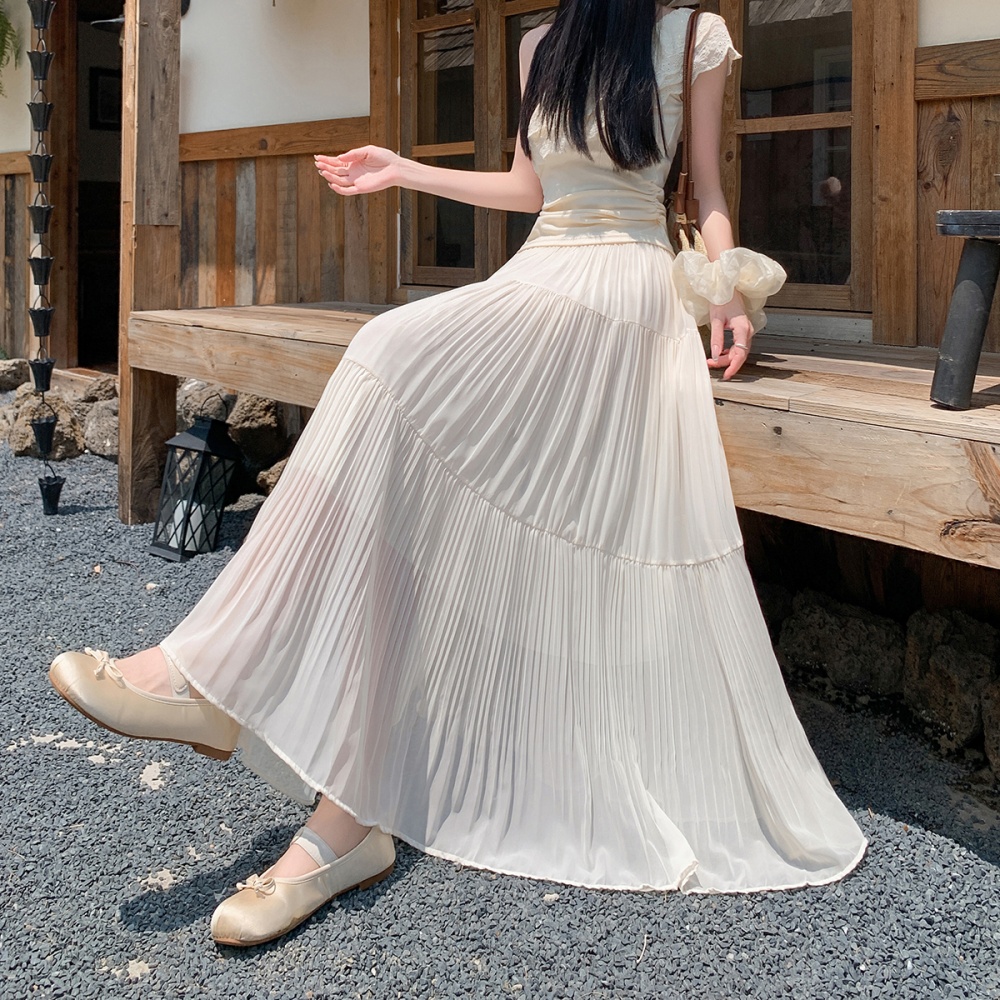 High waist long dress cake skirt for women