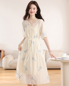 Tender long dress Chinese style dress for women