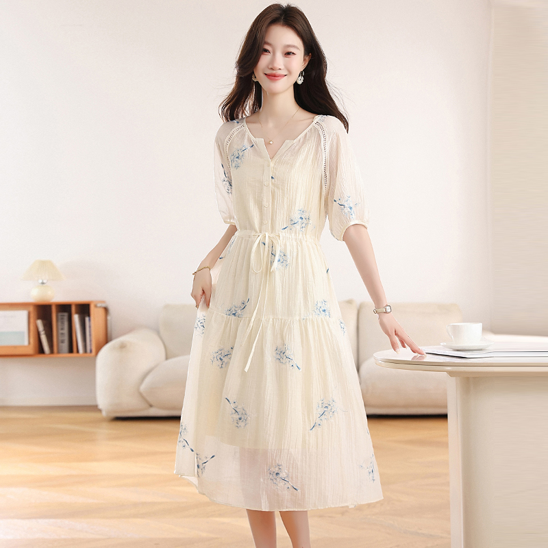 Tender long dress Chinese style dress for women