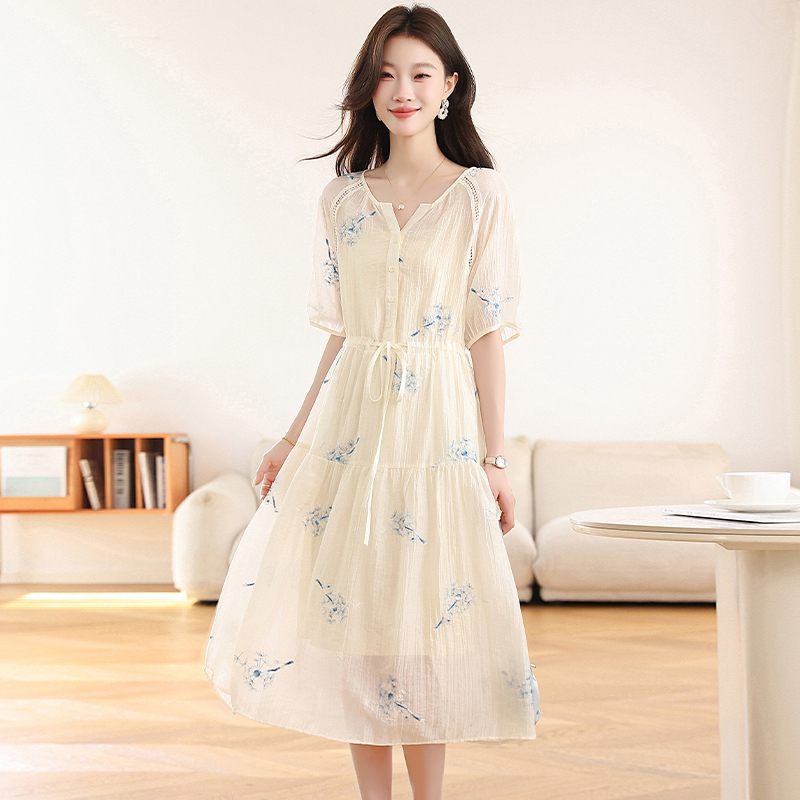Tender long dress Chinese style dress for women