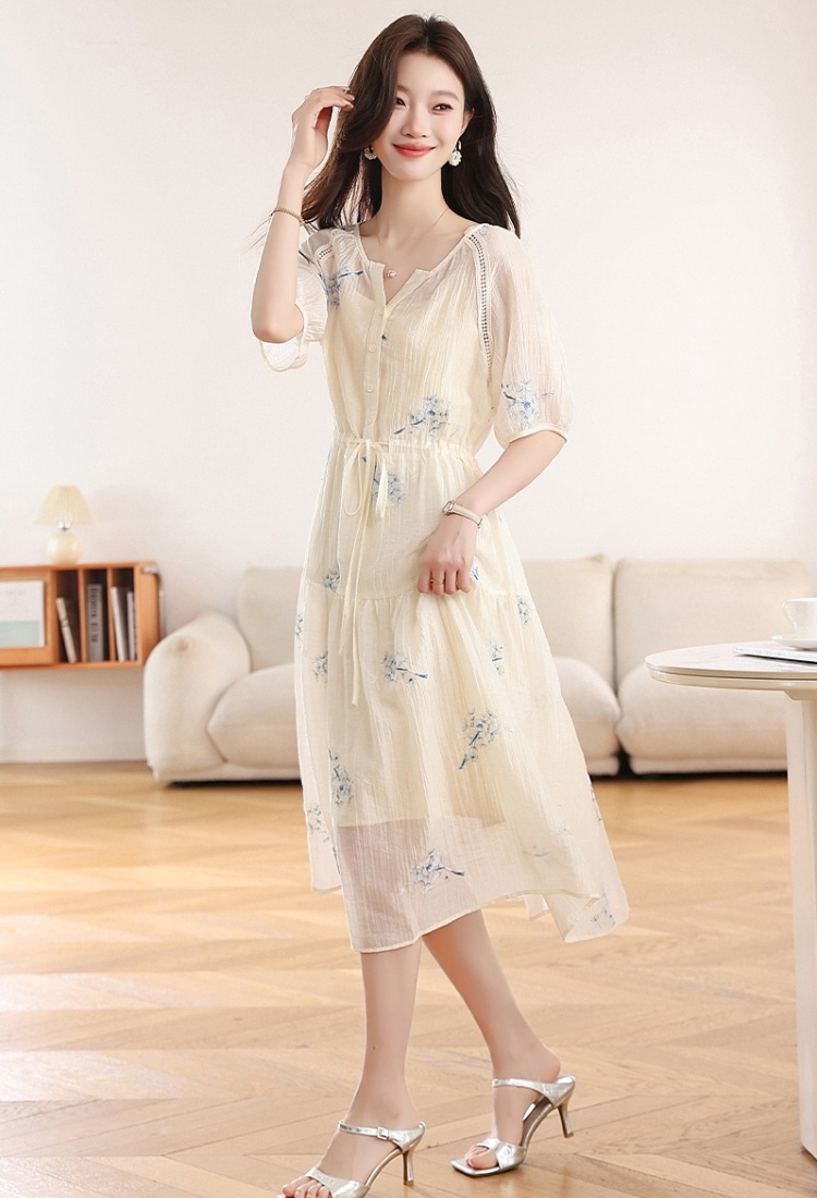 Tender long dress Chinese style dress for women