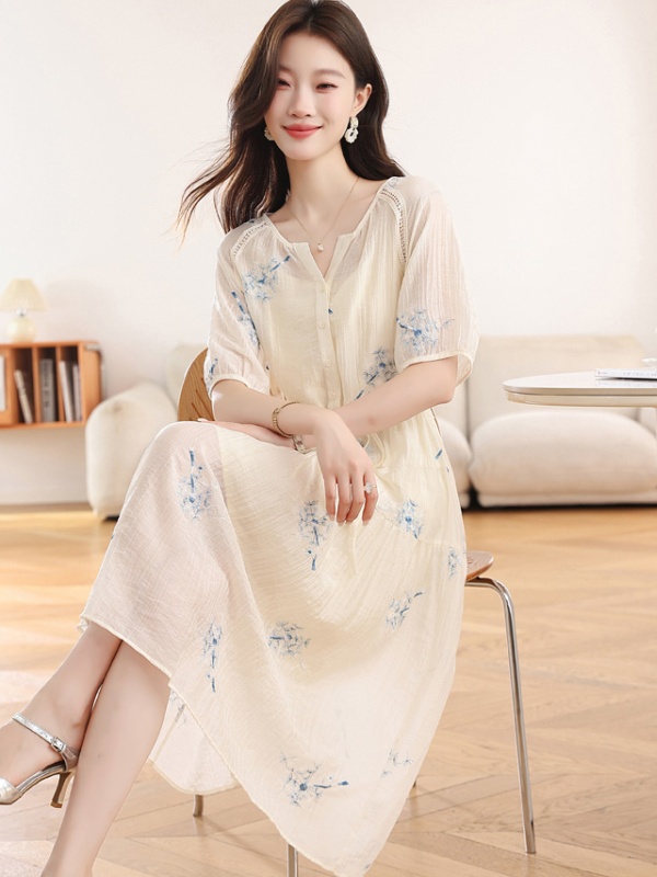 Tender long dress Chinese style dress for women