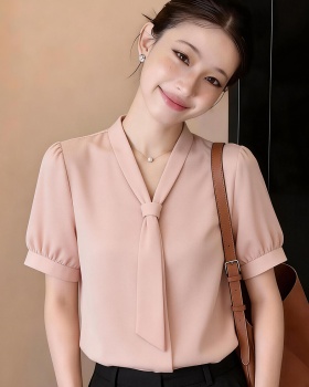 Korean style Casual tops summer streamer shirt