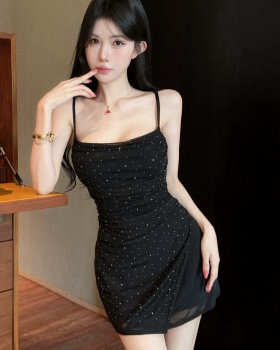 Temperament dress package hip strap dress for women