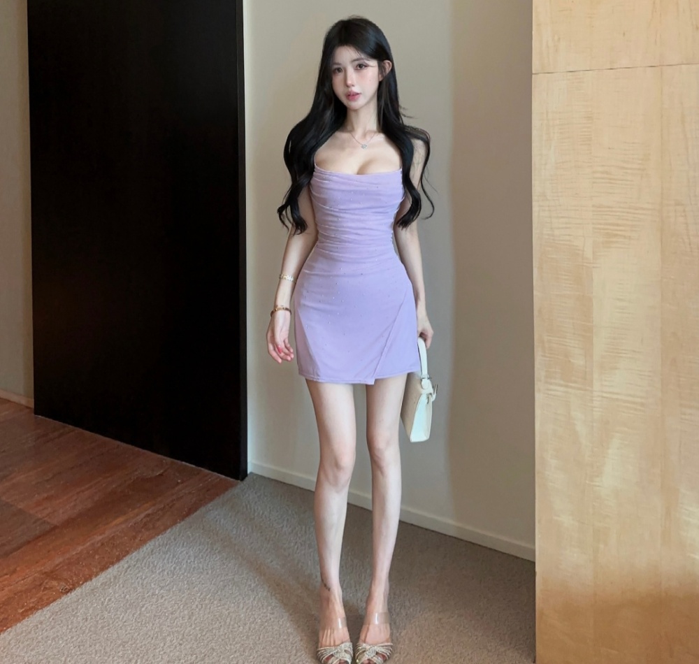 Temperament dress package hip strap dress for women