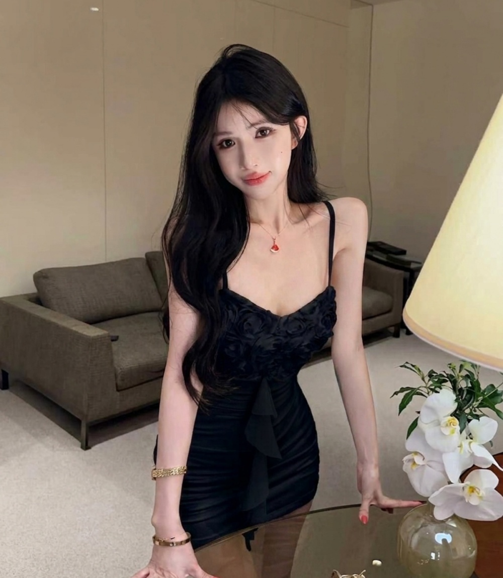 Sexy splice retro flowers sling spicegirl tassels dress