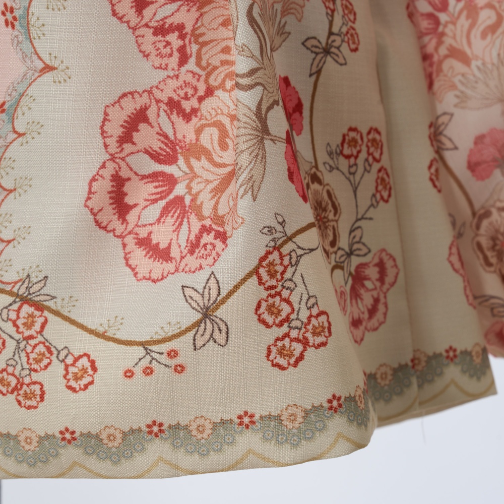 Cstand collar printing belt wide leg shorts