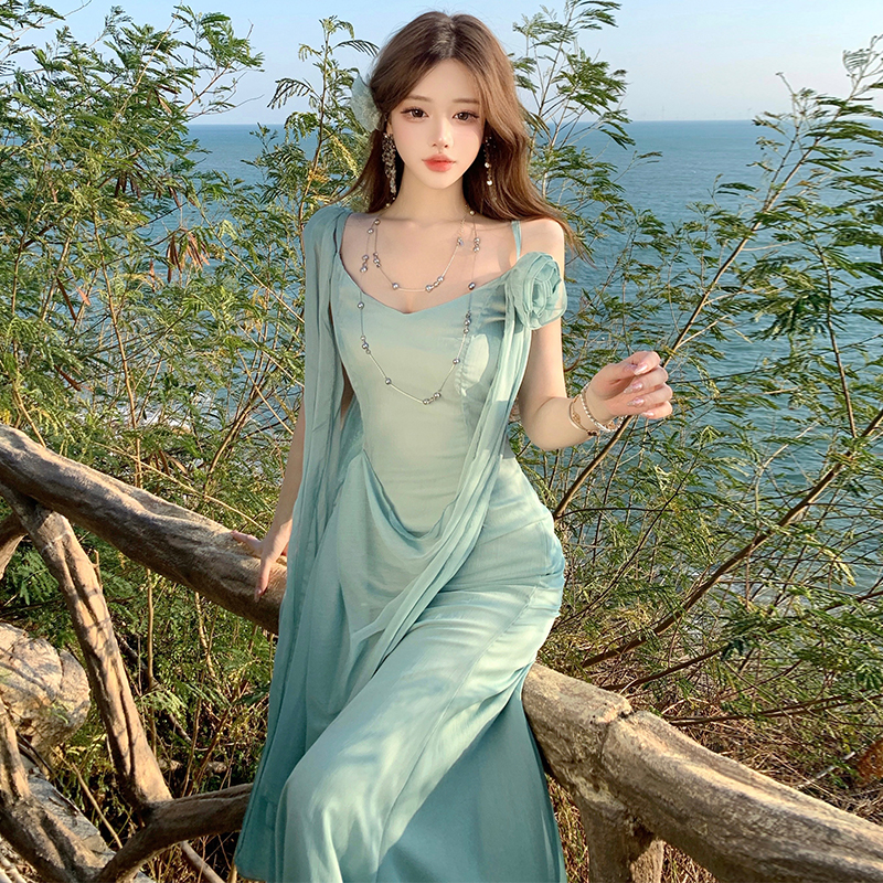 Sling Greece streamer thin chouzhe dress