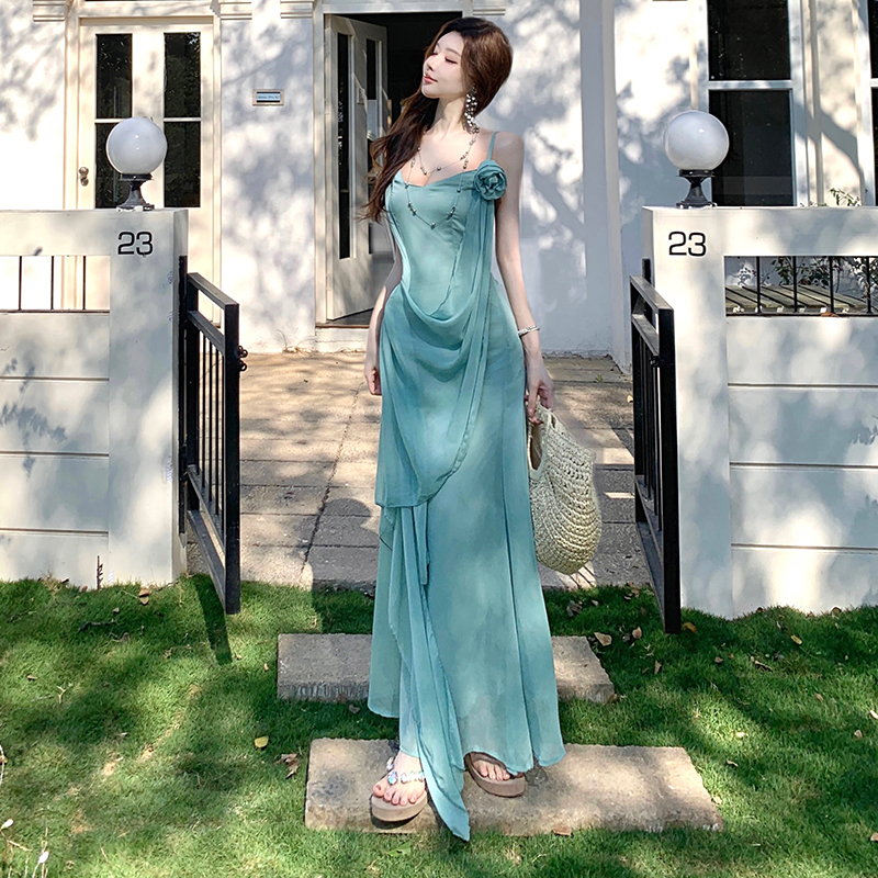 Sling Greece streamer thin chouzhe dress