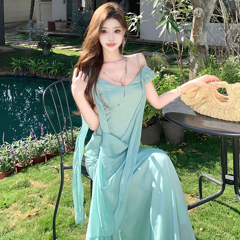 Sling Greece streamer thin chouzhe dress