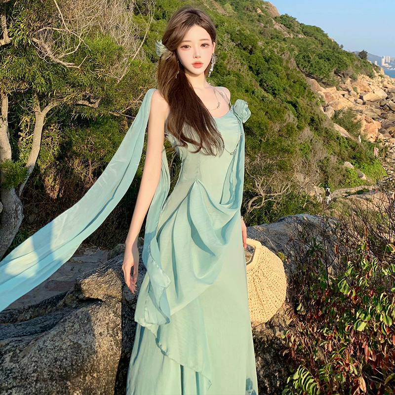 Sling Greece streamer thin chouzhe dress