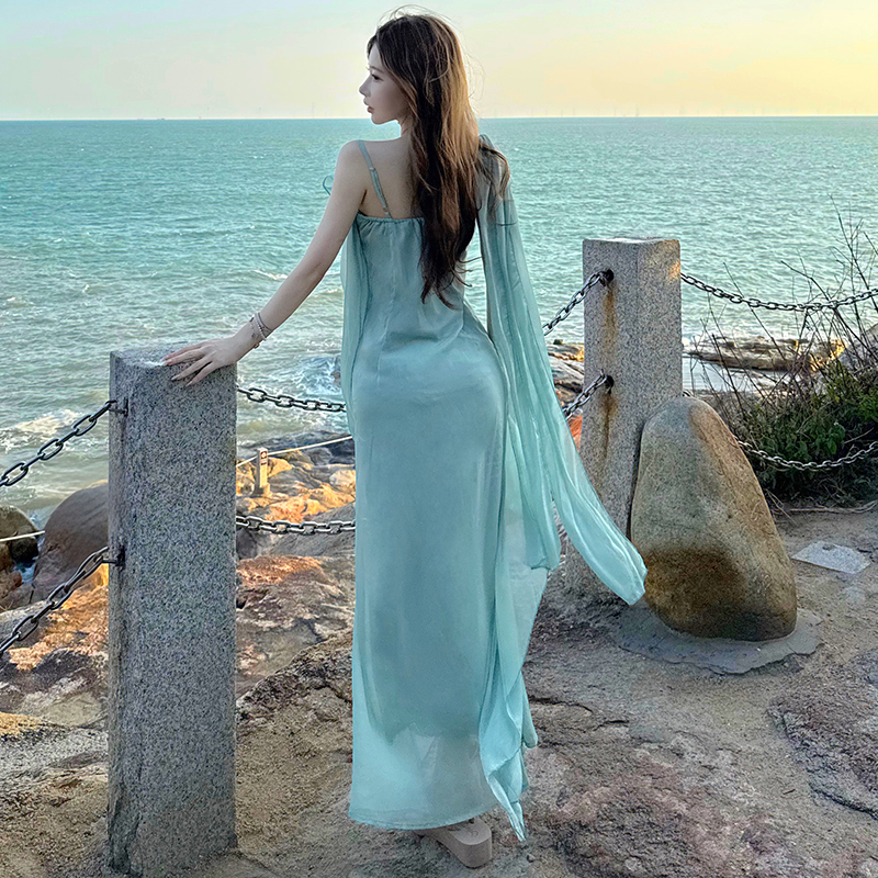 Sling Greece streamer thin chouzhe dress