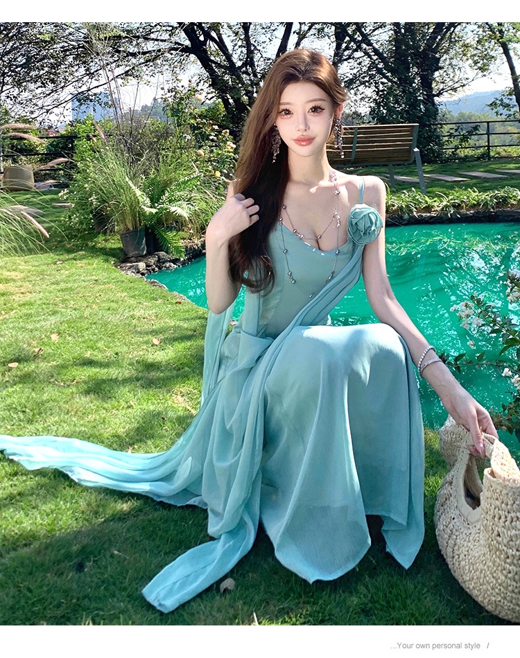 Sling Greece streamer thin chouzhe dress