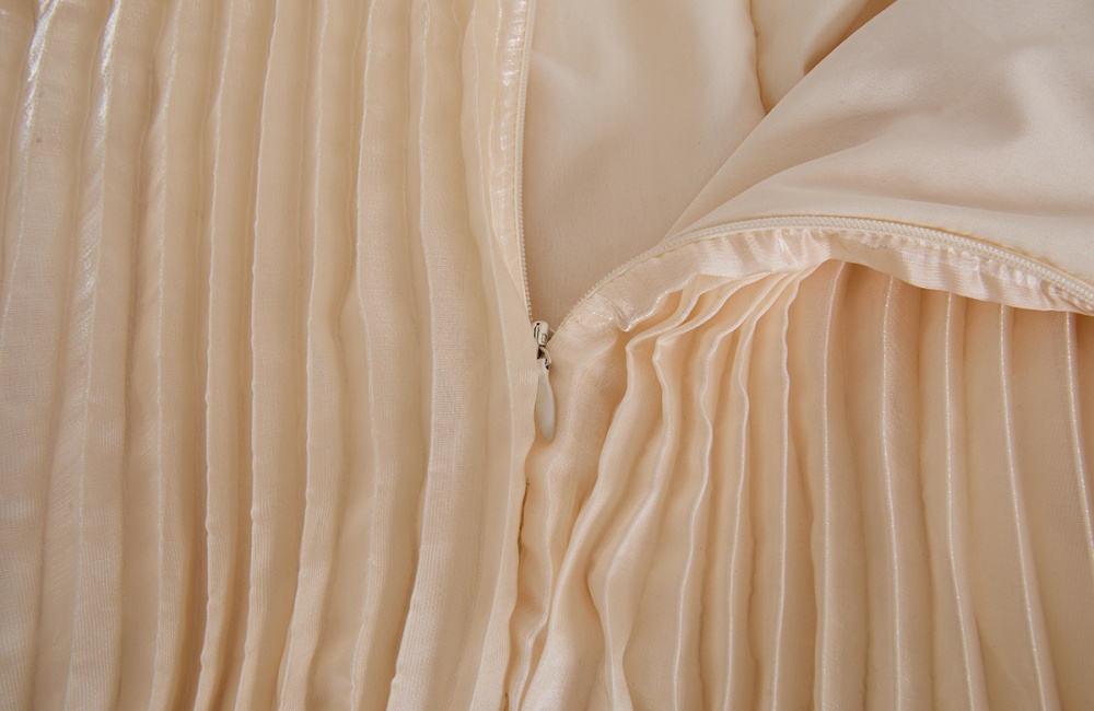 Lotus leaf edges France style streamer big skirt dress