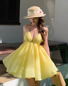 V-neck halter T-back small fellow vacation Sexy underwear