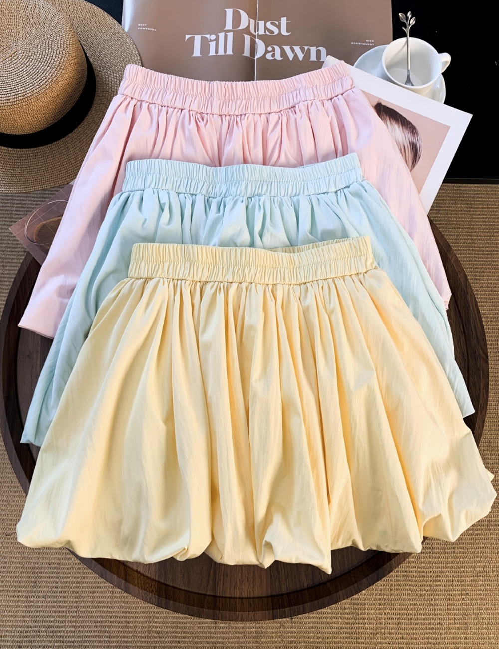 Loose A-line skirt lazy summer short skirt for women