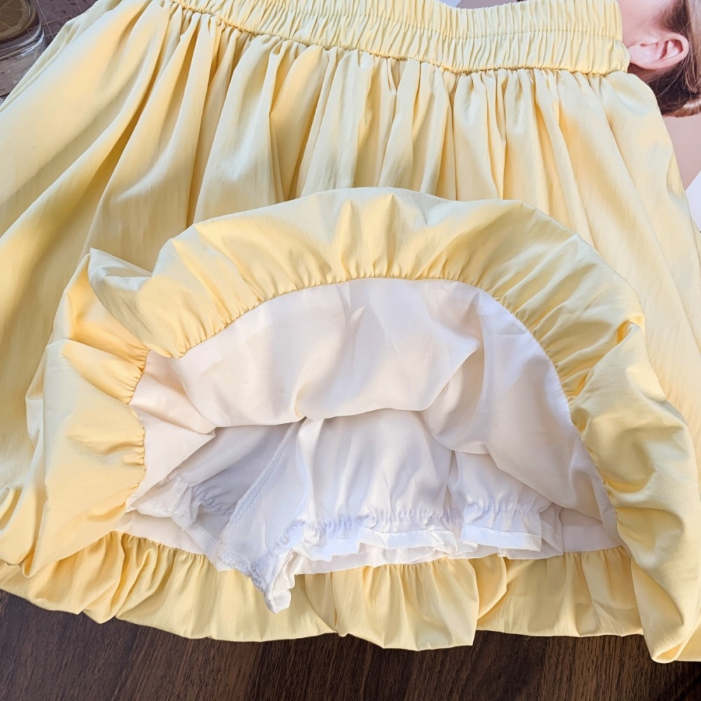 Loose A-line skirt lazy summer short skirt for women