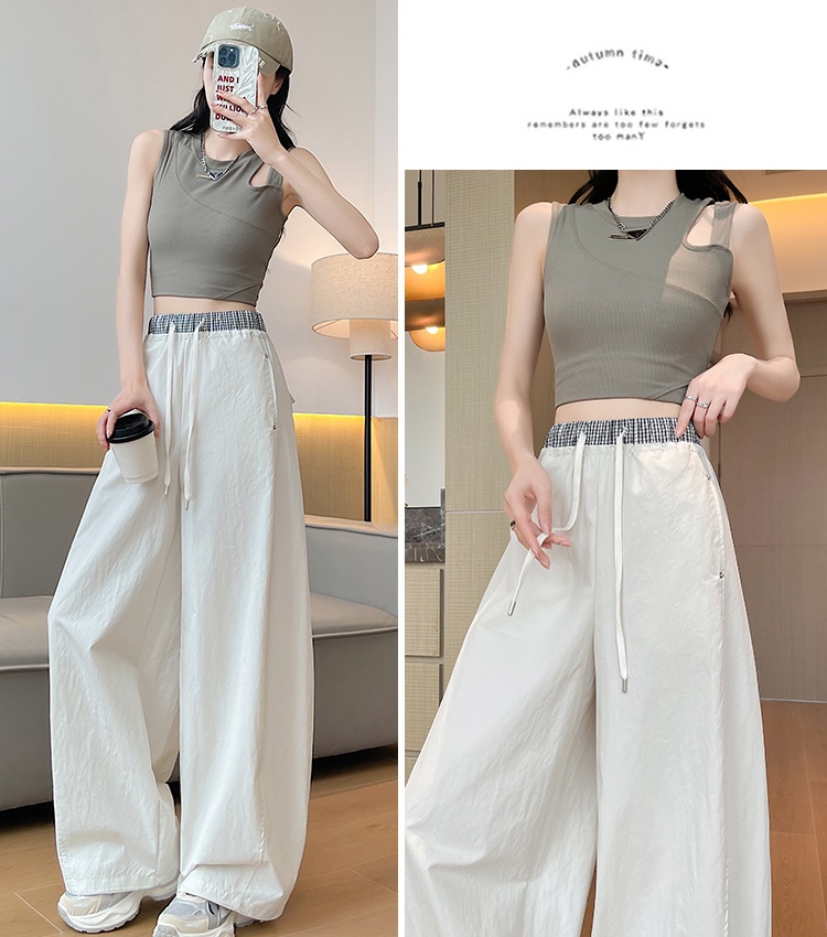 Summer waistband casual pants thin pants for women