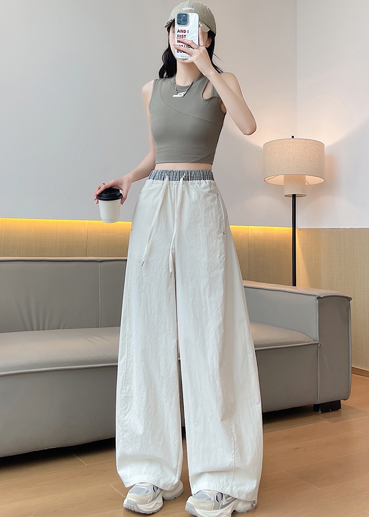 Summer waistband casual pants thin pants for women