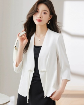 Casual short sleeve tops small fellow business suit for women