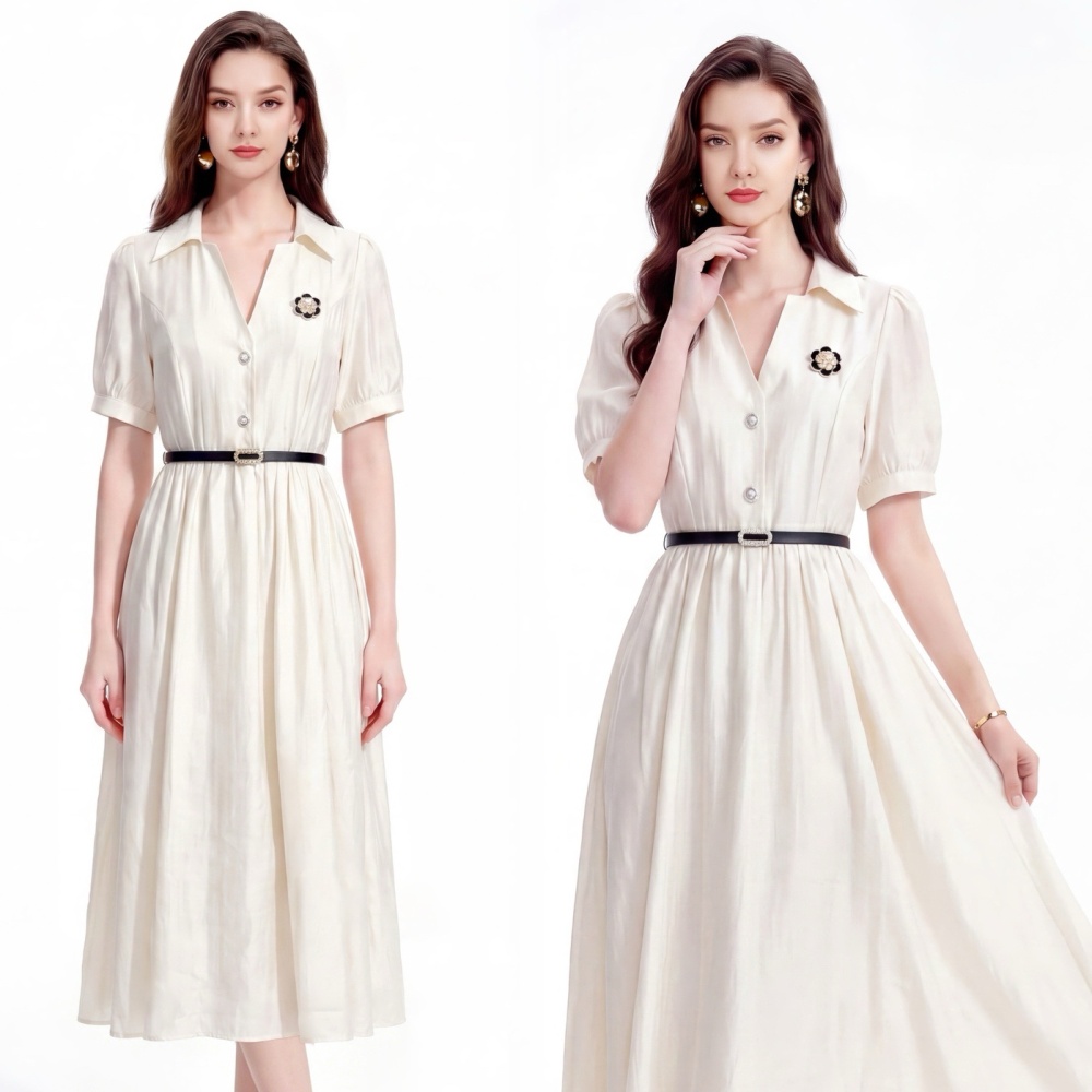 Temperament France style elegant all-match dress for women