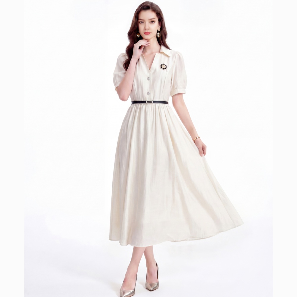 Temperament France style elegant all-match dress for women