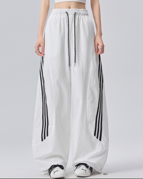 Wear ice silk pants wicking thin casual pants for women