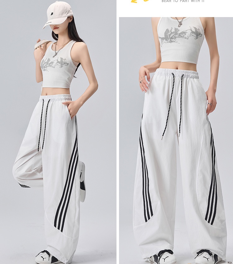 Wear ice silk pants wicking thin casual pants for women