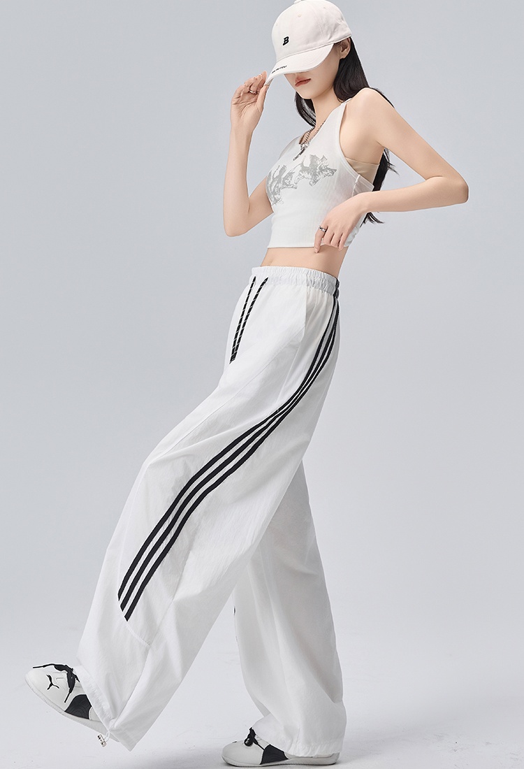 Wear ice silk pants wicking thin casual pants for women