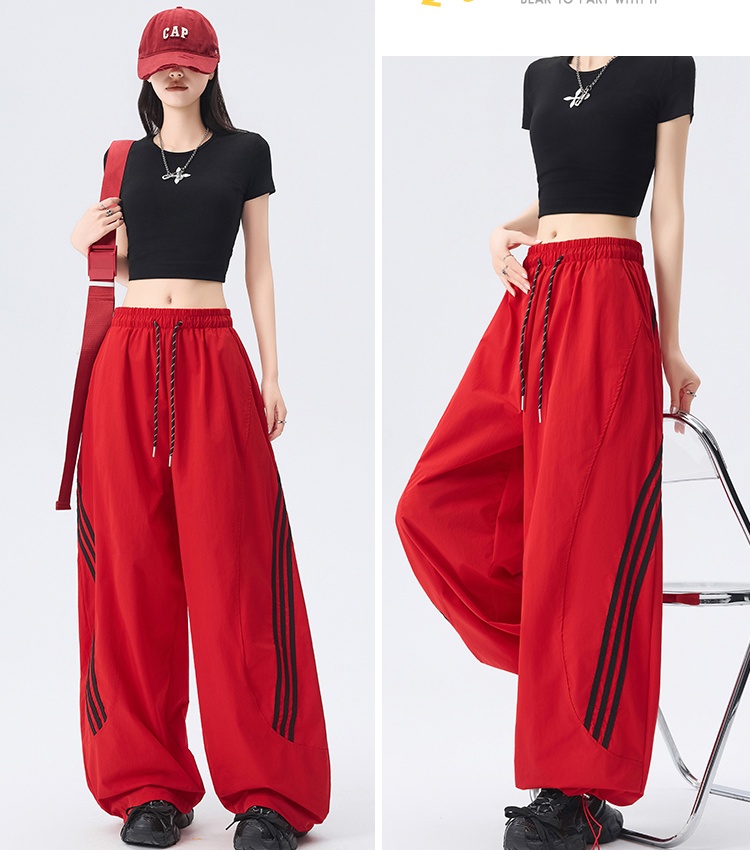 Wear ice silk pants wicking thin casual pants for women