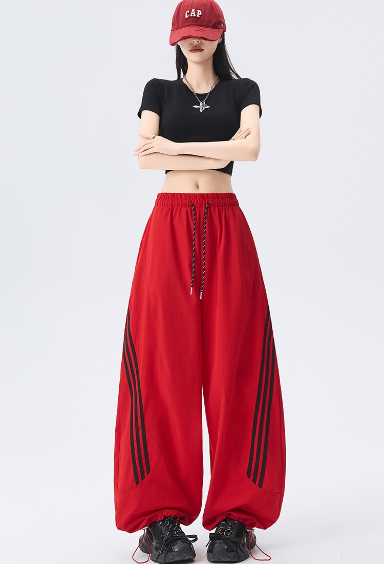 Wear ice silk pants wicking thin casual pants for women