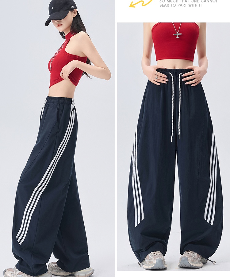 Wear ice silk pants wicking thin casual pants for women
