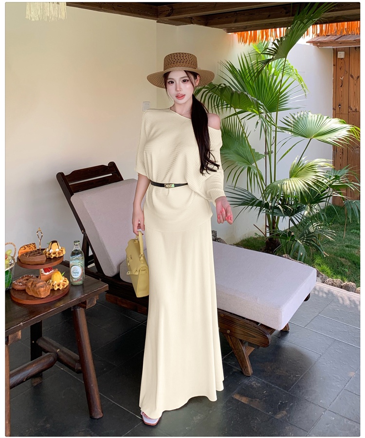 Short sleeve high waist skirt tender summer tops 3pcs set