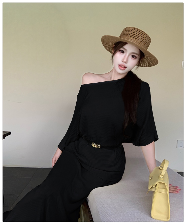 Short sleeve high waist skirt tender summer tops 3pcs set