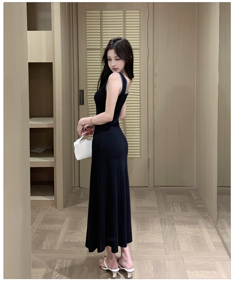 Summer bottoming dress sleeveless inside the ride vest