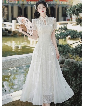 Pinched waist slim dress Chinese style cheongsam