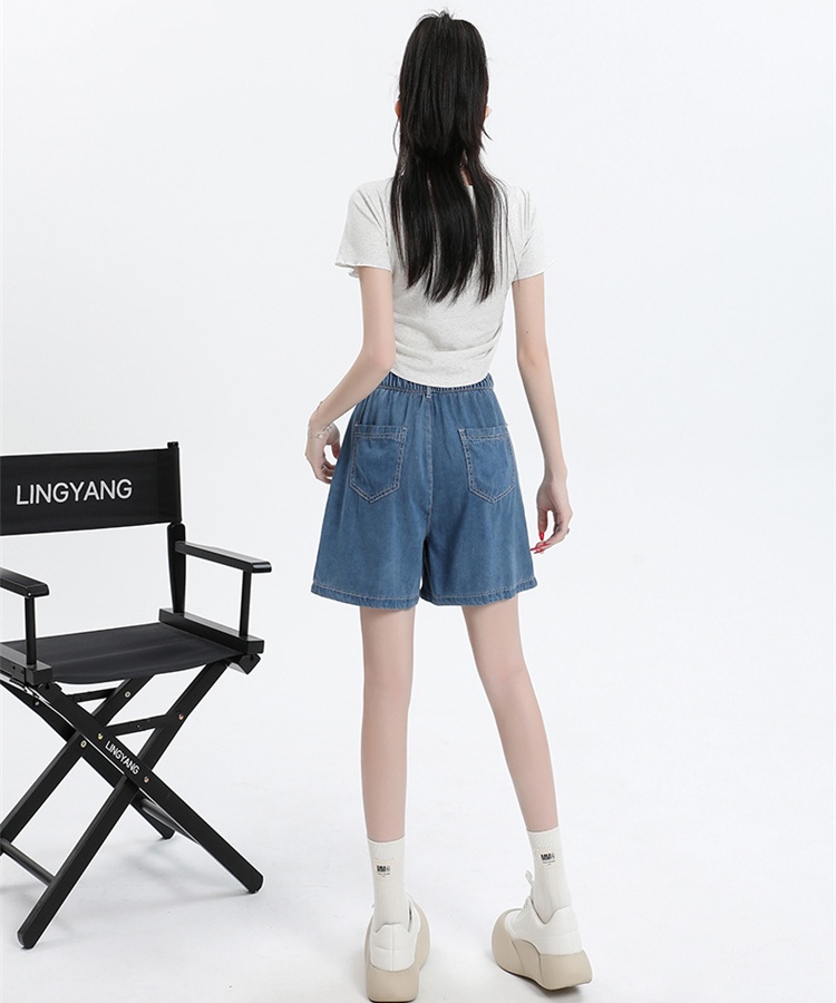 All-match summer wide leg pants Casual short jeans