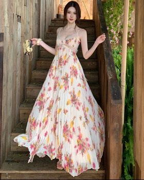 Halter dress France style long dress for women