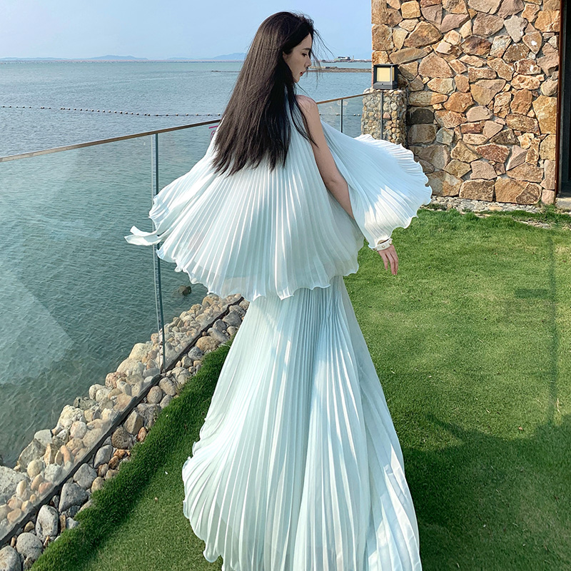 Summer skirt vacation dress a set for women