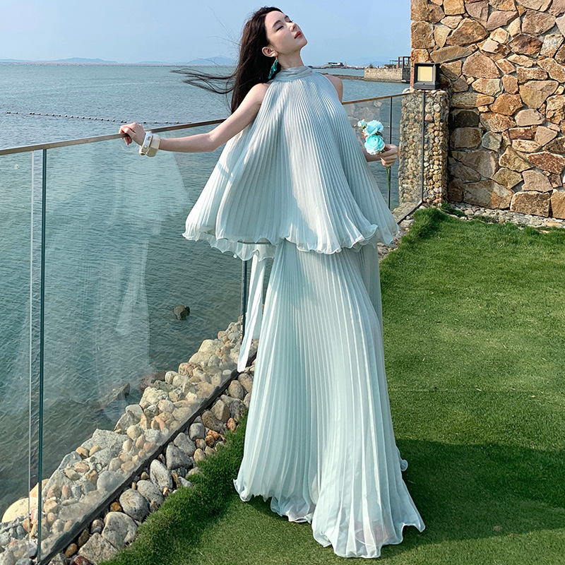 Summer skirt vacation dress a set for women