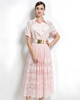 Elegant temperament France style fashion show young dress