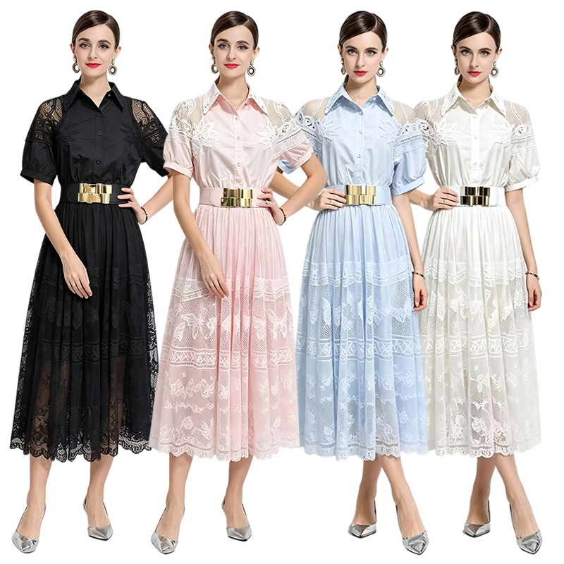 Elegant temperament France style fashion show young dress