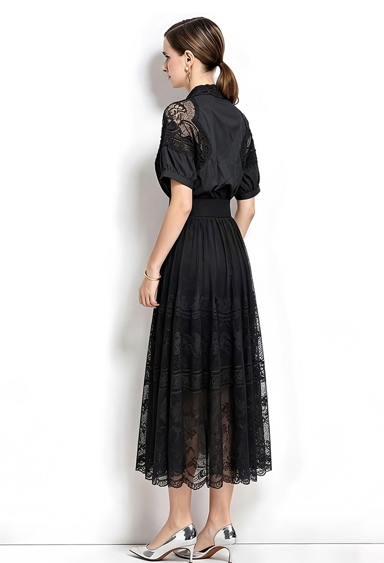 Elegant temperament France style fashion show young dress