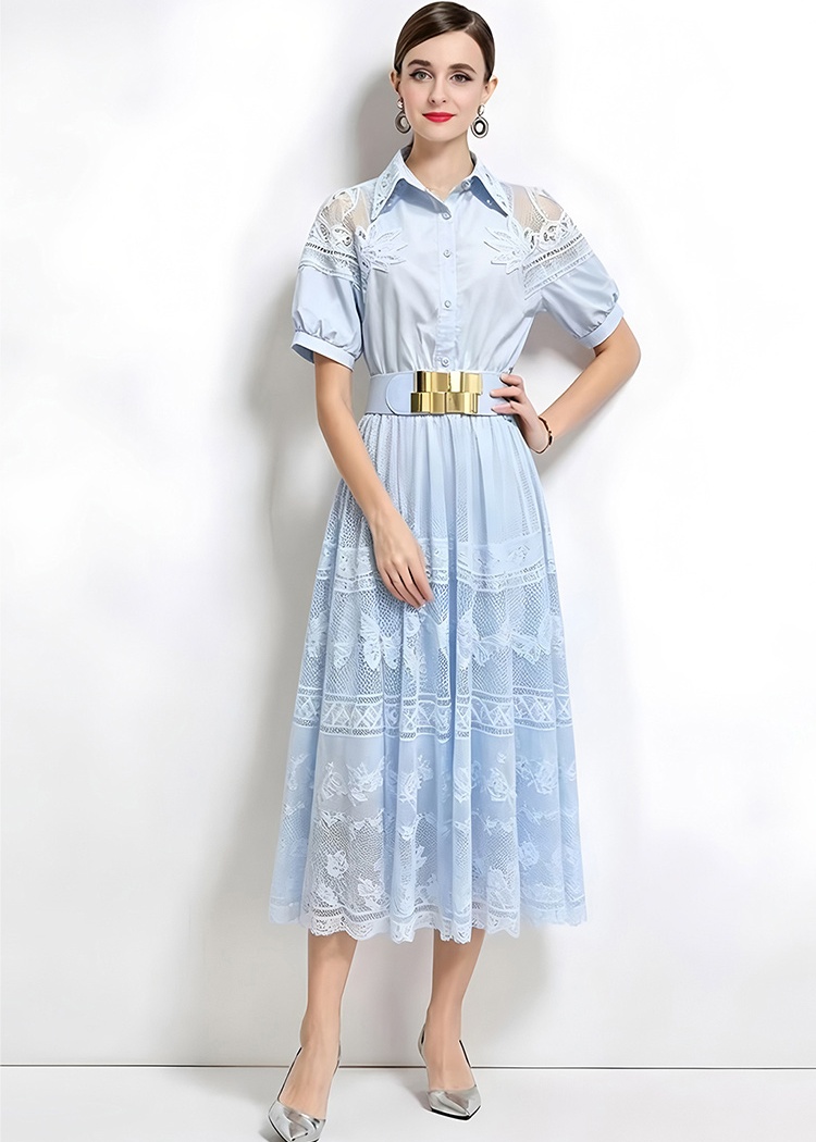 Elegant temperament France style fashion show young dress