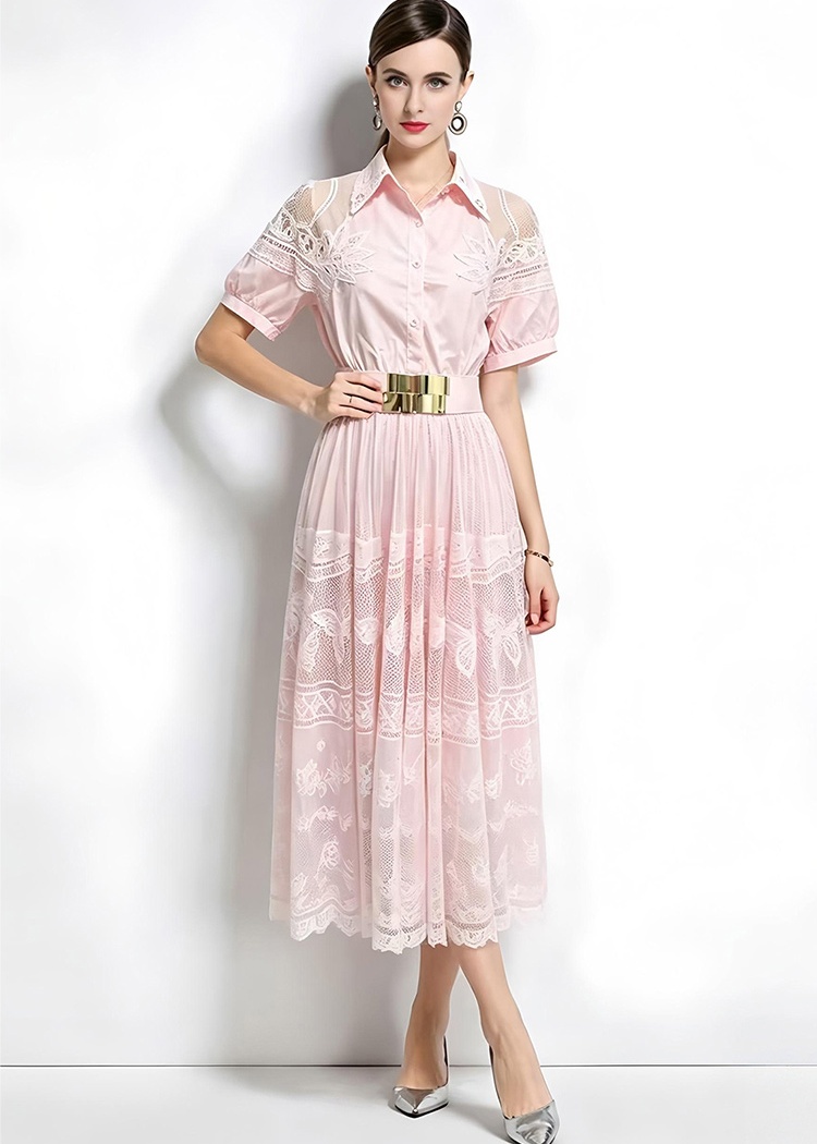 Elegant temperament France style fashion show young dress