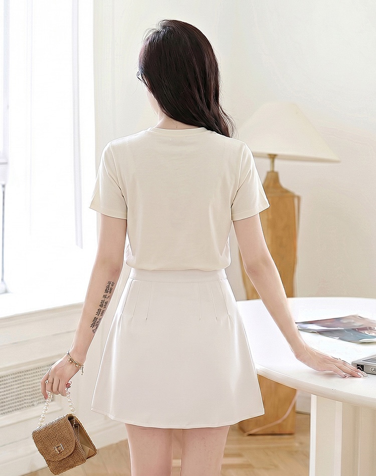 Slim thin summer T-shirt short sleeve cartoon tops for women