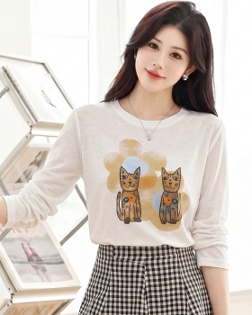 Cartoon Korean style T-shirt Casual tops for women