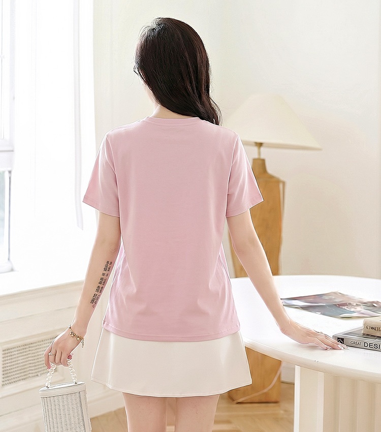 Printing loose tops summer short sleeve T-shirt for women