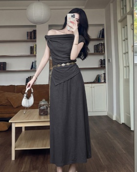 France style skirt slim T-shirt a set for women
